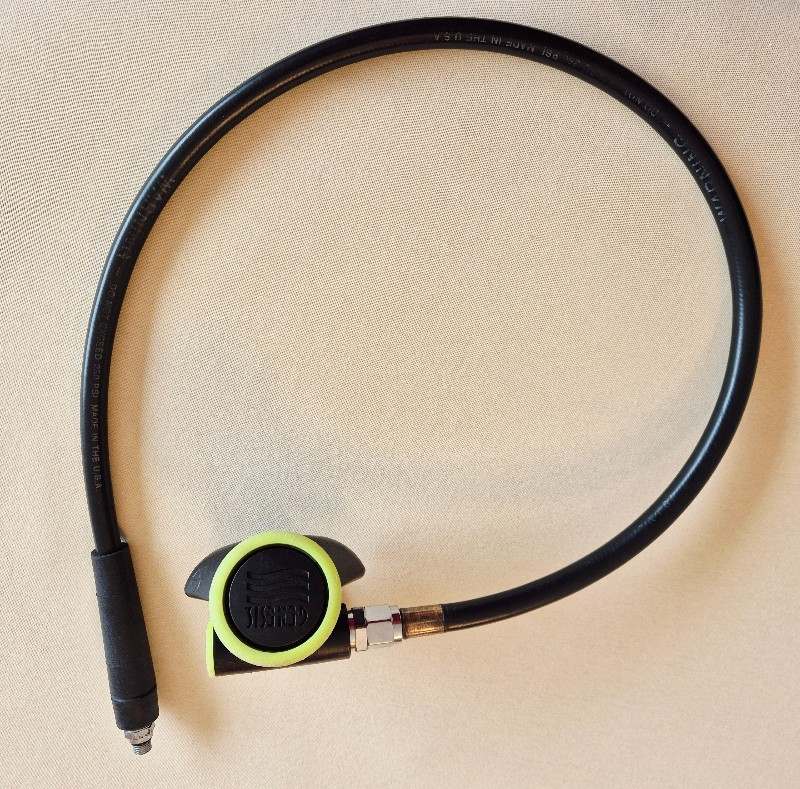 Basic Equipment Sherwood Genesis Valor US Divers Micra Octopus Regulator 93 cm Medium Pressure Hose
