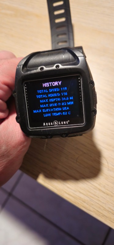 Dive Computer/Watch Aqualung i750tc, Color Display, Air-Integrated, Dive Computer