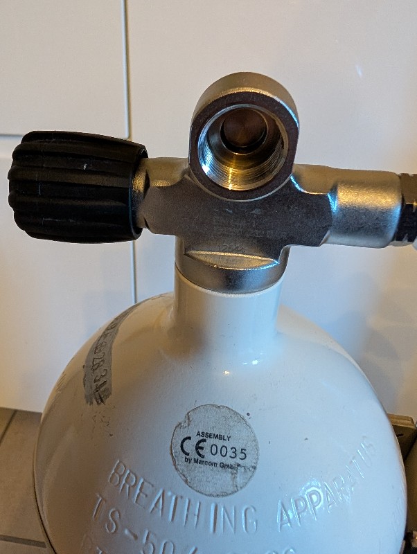 Tanks/Weight Polaris Double Immersion 12L Long/232bar Steel with Concave Bottom