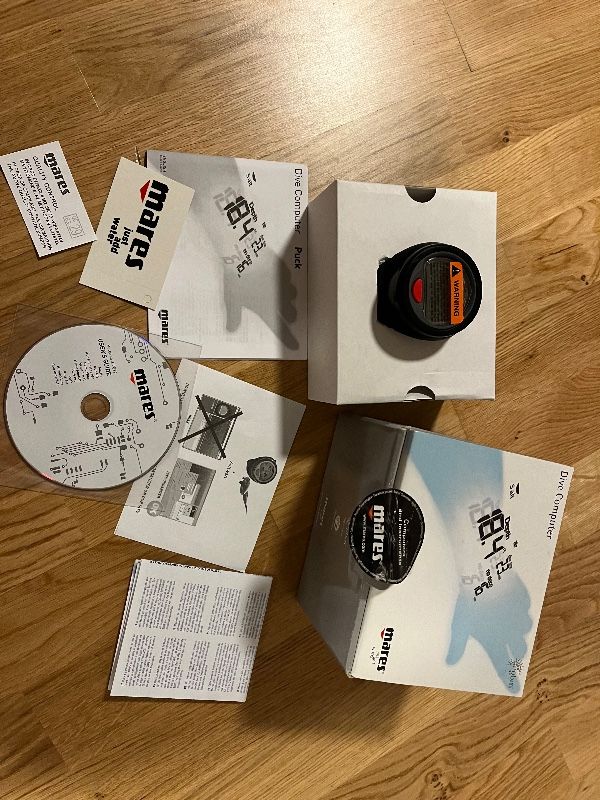 Dive Computer/Watch Mares Submersible Puck Manual Unused orig. box