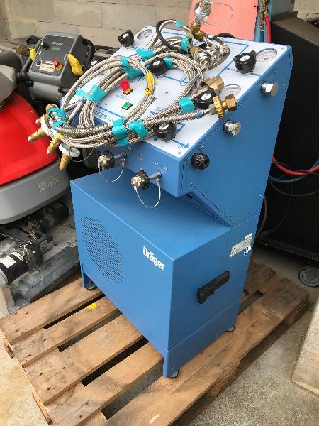 Tauchkompressor Hochdruck-Umfüllpumpe Dräger Oxygen Booster DOB 200 Baujahr 2009