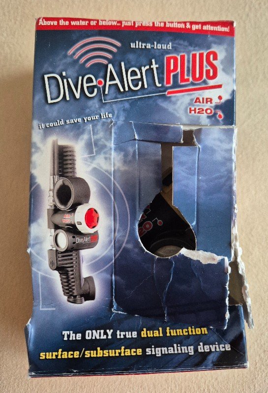Tauchausrüstung Dive Alert Plus Doppel-Signalgeber Horn Hupe Sirene Pfeife Notruf
