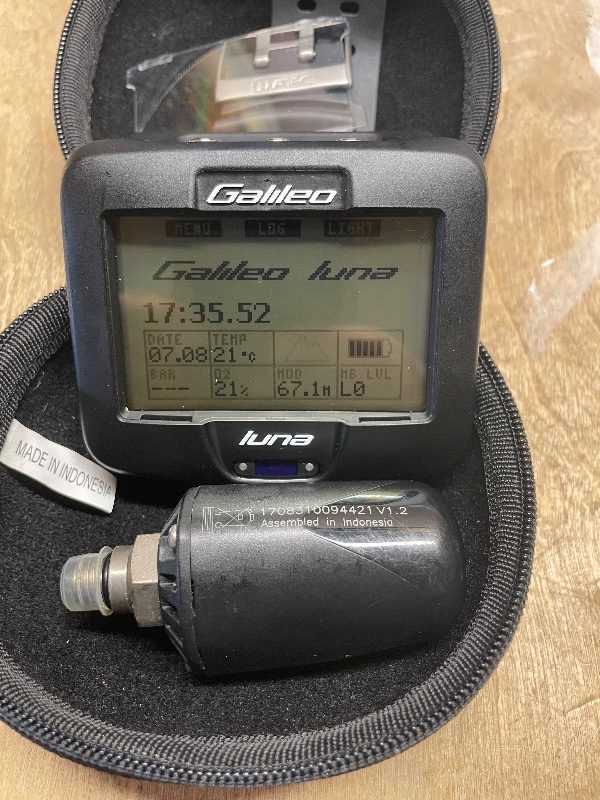 Tauchcomputer/Uhr Scubapro / Uwatec Galileo Luna mit Sender nur 7TG!