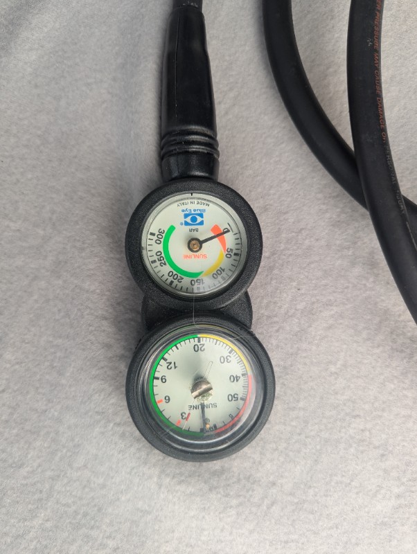 Atemregler Scubapro Atemregler Komplettset Mk25 mit 2 Reglern, Fini, Tiefenmesser