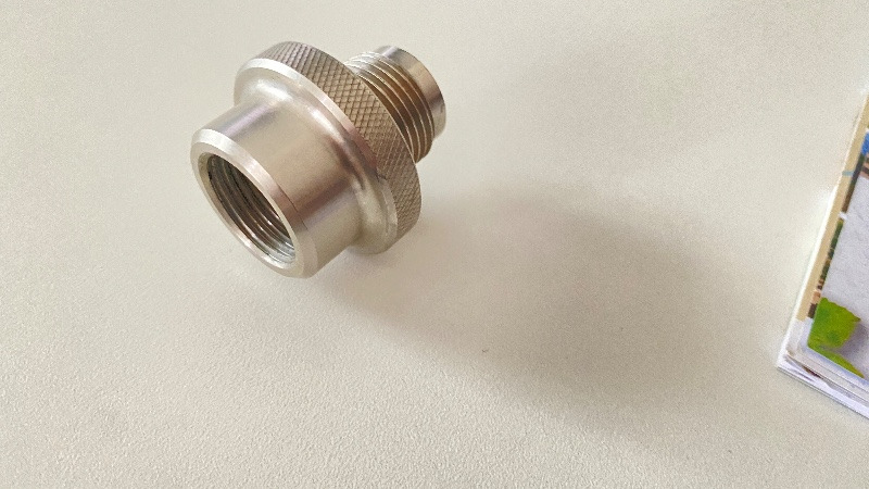 Tanks/Weight INT Adapter with Insert - T Branch Pressure Tank for Two Pressure Regulators - Adapter G Thread Oxygen