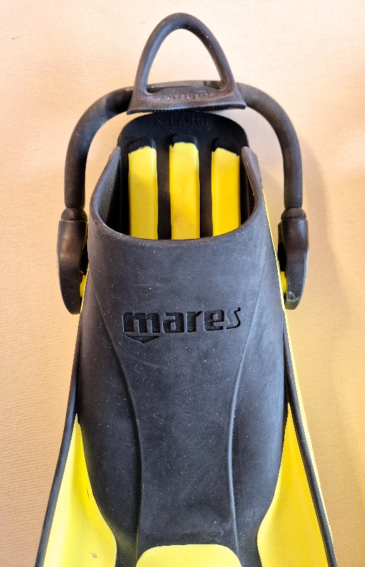 Basic Equipment Mares Avanti Quattro + Scuba Diving & Snorkel Fins in size XL, with Mares bungee straps