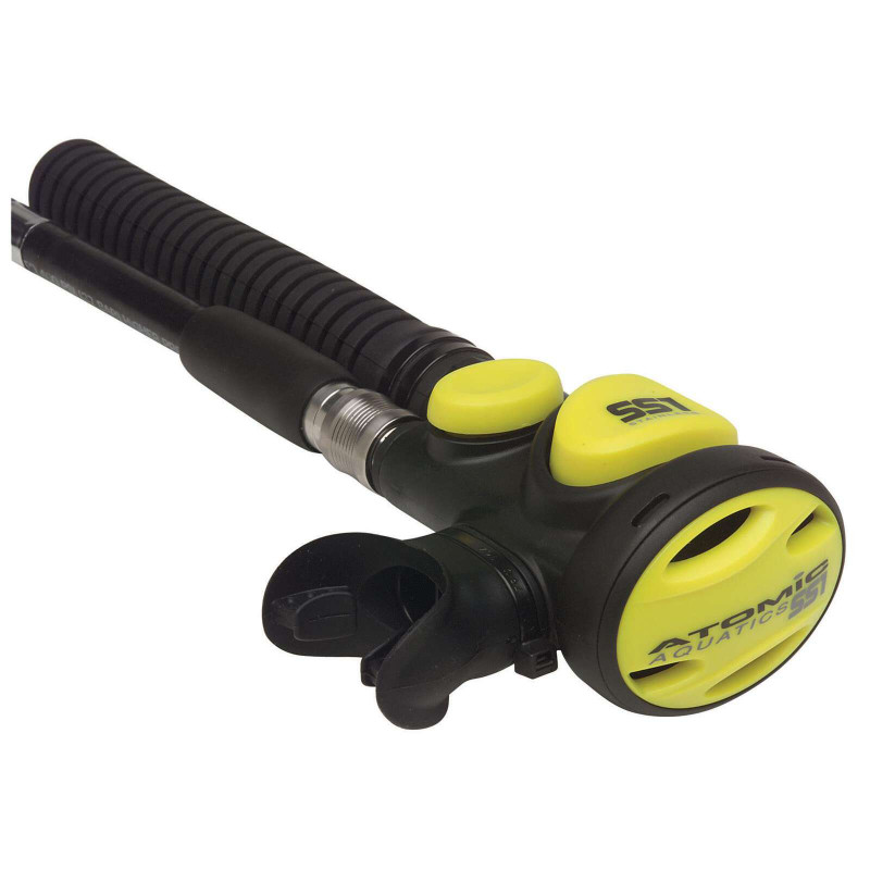 Atemregler 1x BRANDNEUER ATOMIC AQUATICS SS1 Atemregler Lungenautomat Oktopus Inflator Westenautomat mit drei Adapter und original Inflatorschlauch