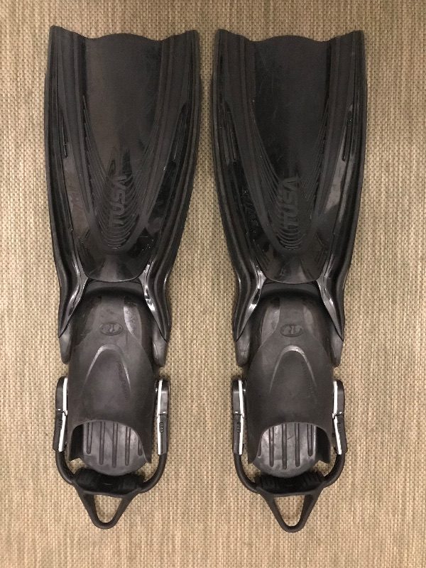 Dive Gear TUSA Hyflex Switch device fins - color Black (BK) - size S (shoe size 38-40) 
