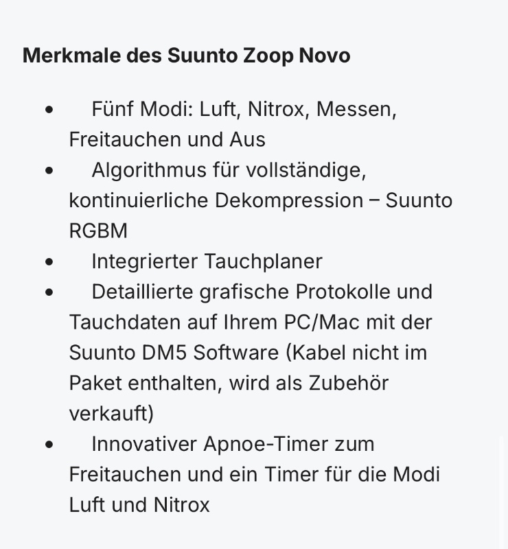 Dive Computer/Watch Suunto Zoop Novo Dive Computer