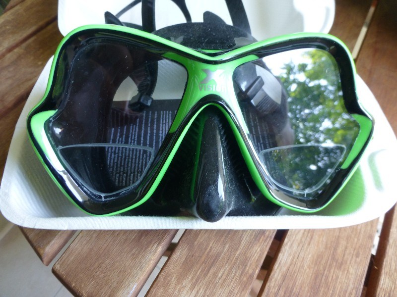Dive Gear Diving Mask Mares X Vision with Reading Insert +2.0