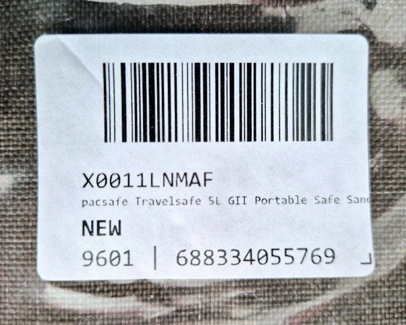 Verschiedenes NEUER Pacsafe Travelsafe 5L GII Diebstahlschutz Reisesafe mobiler Safe Tresor zum Mitnehmen TSA-Schloß