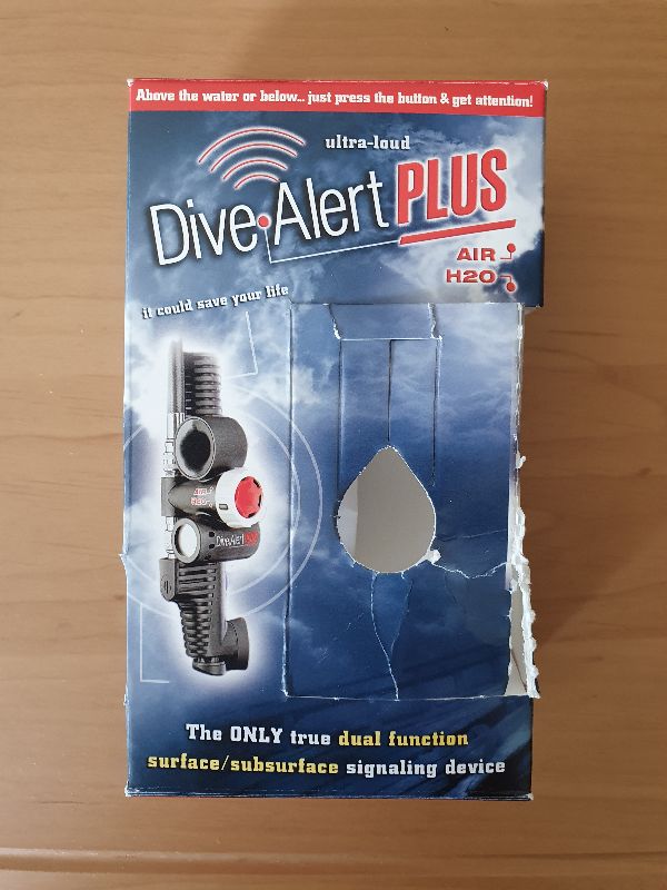 Dive Gear Dive Alert Plus Double Signal Transmitter Horn Horn Horn Siren Whistle Emergency Call