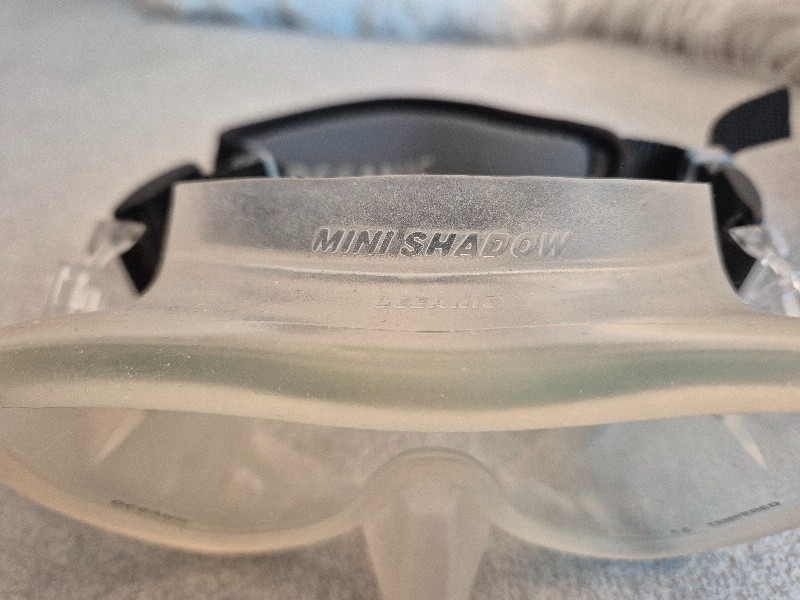 ABC NEUE Tauchmaske Oceanic Mini Shadow Clear / ICE / Transparent für schmale Gesichter