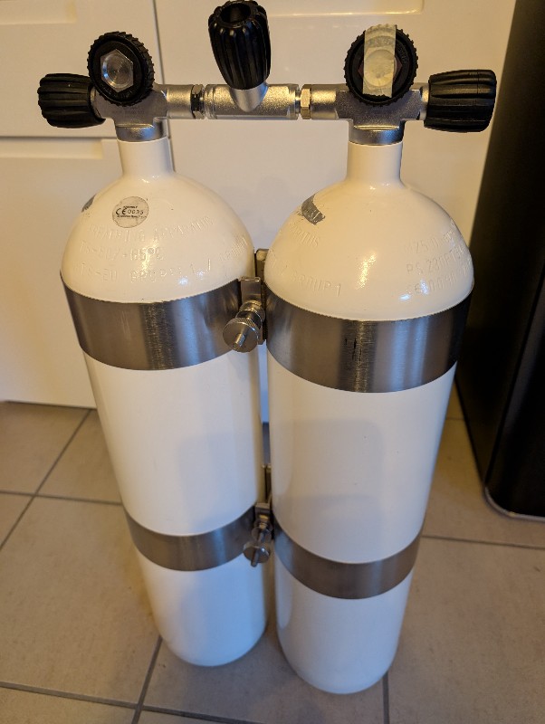 Tanks/Weight Polaris Double Immersion 12L Long/232bar Steel with Concave Bottom