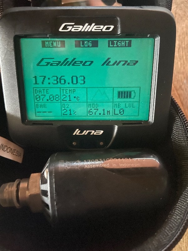 Tauchcomputer/Uhr Scubapro / Uwatec Galileo Luna mit Sender nur 7TG!