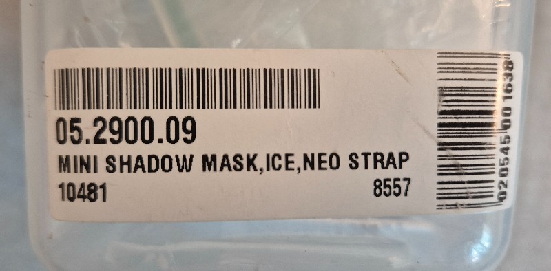 ABC NEUE Tauchmaske Oceanic Mini Shadow Clear / ICE / Transparent für schmale Gesichter