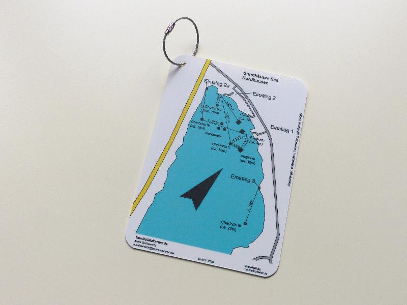 Dive Gear UW dive site maps for better orientation