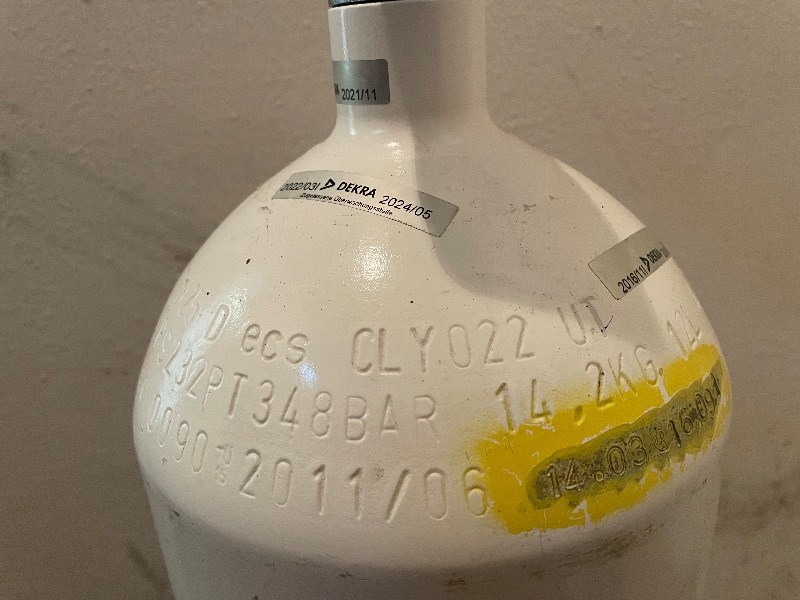 Tauchflasche/Blei 2x Tauchflasche 12 L