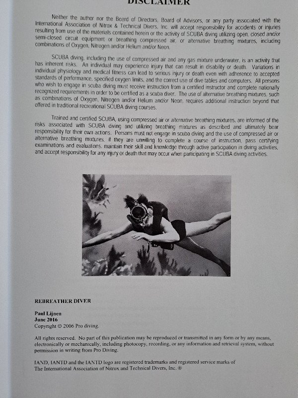 Literature IANTD CCR Diver (auf FRANZÖSISCH!!)