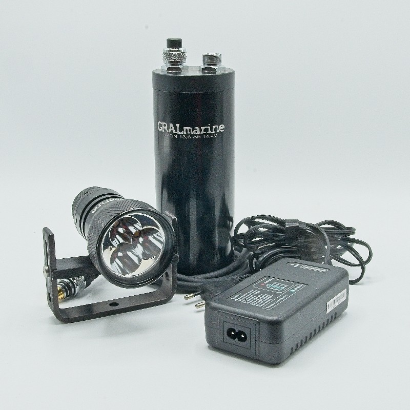 Dive Light GRALmarine Tank Lamp 3XML-2 - 13,6Ah