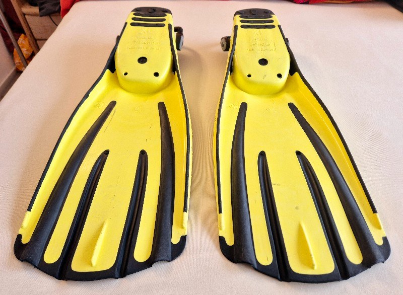 Basic Equipment Mares Avanti Quattro + Scuba Diving & Snorkel Fins in size XL, with Mares bungee straps
