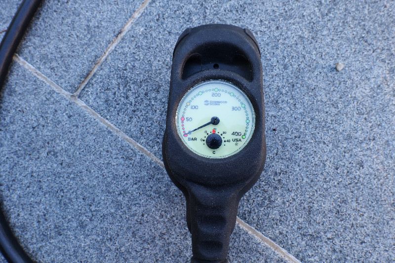 Dive Computer/Watch Sherwoodconsole with Courier CR 100 computer, compass and pressure gauge