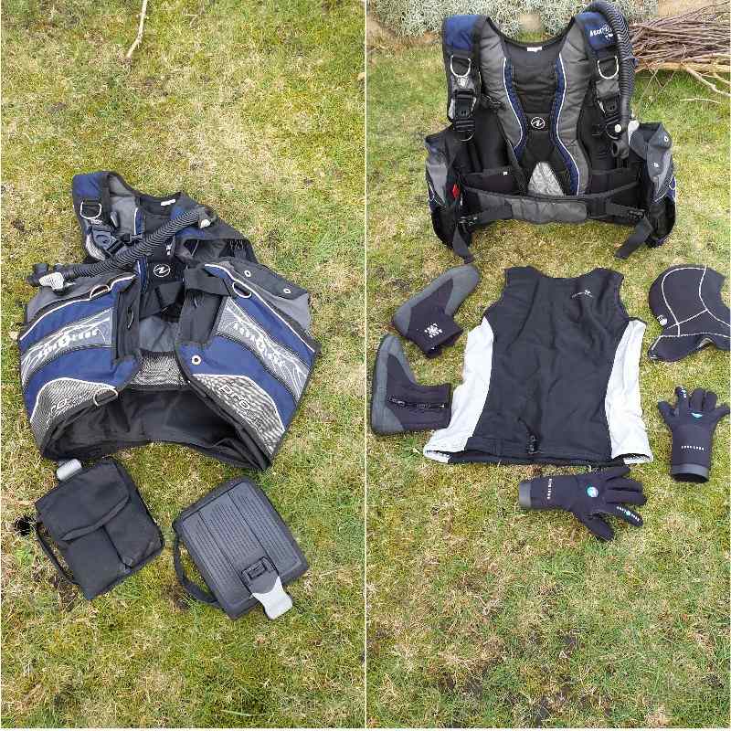 Dive Gear Complete diving gear for men XL