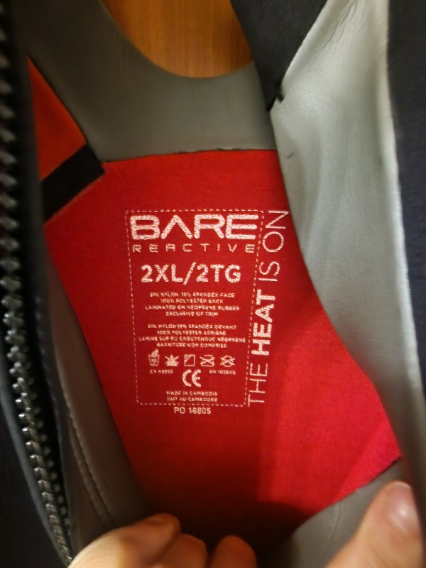 Tauchanzug Bare reactive  Herrentauchanzug 7.0 mm XXL the heat is on