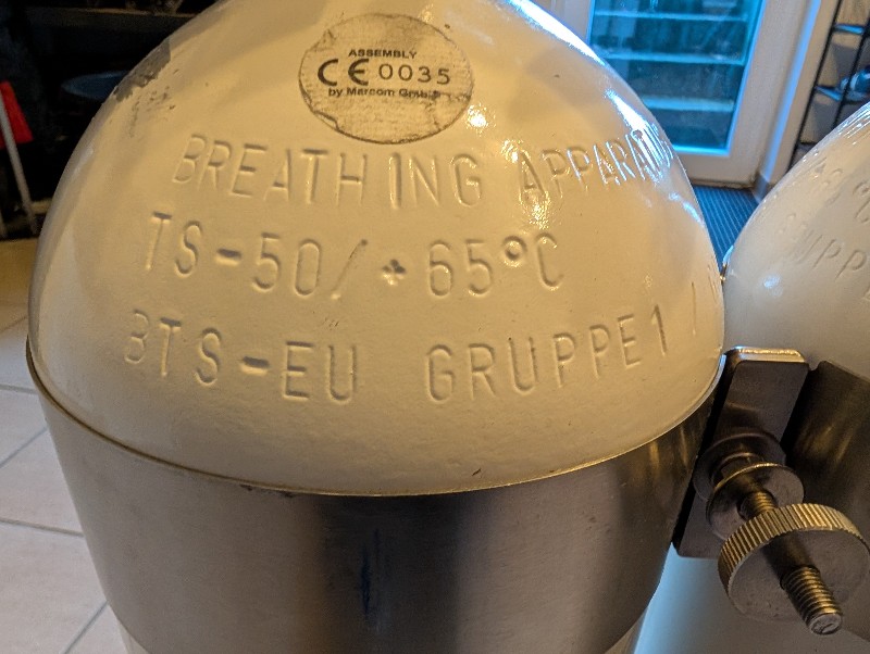 Tanks/Weight Polaris Double Immersion 12L Long/232bar Steel with Concave Bottom