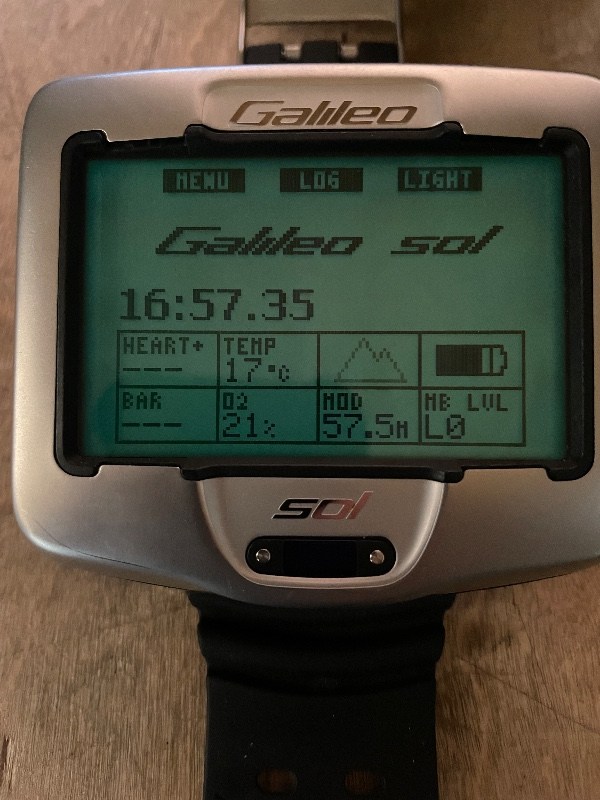 Dive Computer/Watch Scubapro / Uwatec Galileo Sol with transmitter only 61TG