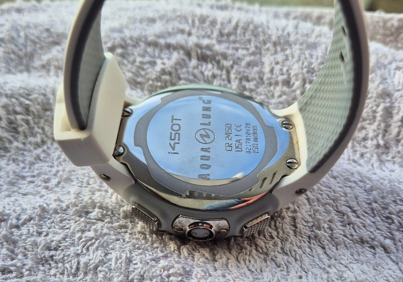 Tauchcomputer/Uhr 2x SEHR GUTE Aqualung i450T Tauchcomputer / Taucheruhren (1x Blau / Schwarz & 1x Weiß) NITROX, KOMPASS, LUFTINTEGRATION / AI, MIT oder OHNE Sender, DiverLog Software Übertragungskabel, volle Batterien