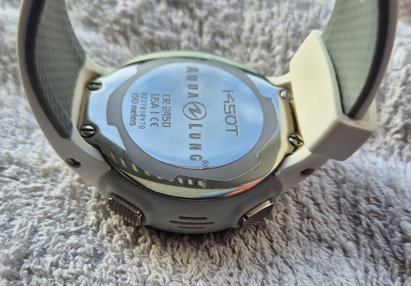 Tauchcomputer/Uhr 2x SEHR GUTE Aqualung i450T Tauchcomputer / Taucheruhren (1x Blau / Schwarz & 1x Weiß) NITROX, KOMPASS, LUFTINTEGRATION / AI, MIT oder OHNE Sender, DiverLog Software Übertragungskabel, volle Batterien