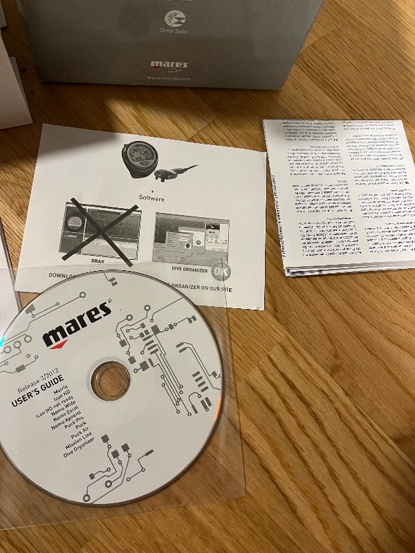 Dive Computer/Watch Mares Submersible Puck Manual Unused orig. box
