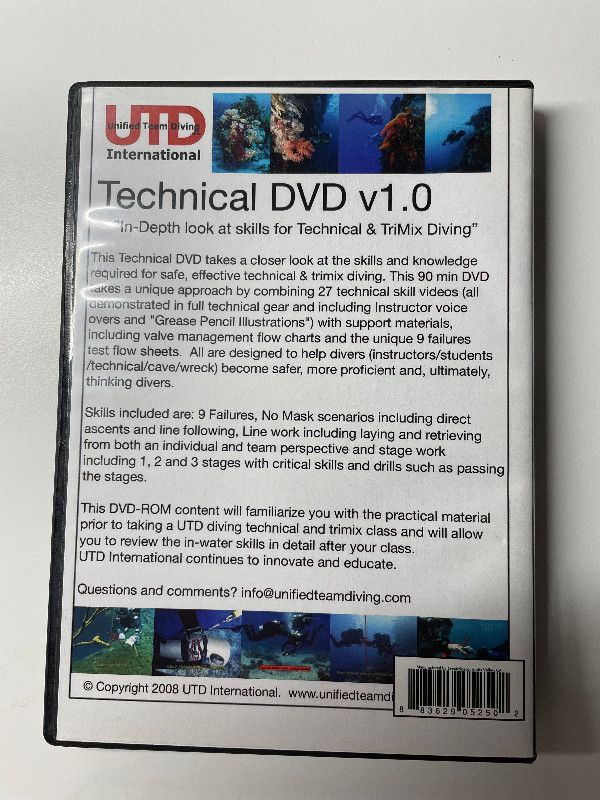 Miscellaneous UTC Technical DVD - Technical Diving Training DVD