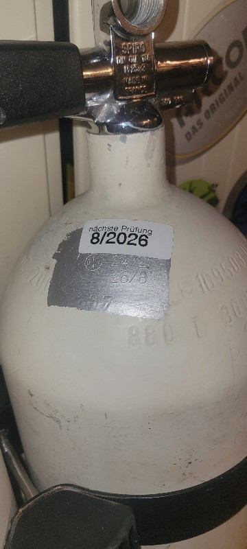 Tanks/Weight Double 10 liters with current TÜV + argon bottle 