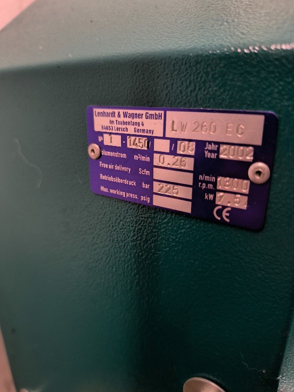 Tauchkompressor Kompressoranlage L&W 260E Compact + Puracon Stationary Pro + Speicherflaschen – guter Zustand, sofort einsatzbereit