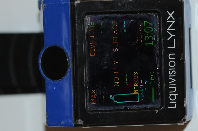 Tauchcomputer/Uhr Liquivision Lynx defekt mit viel Zubehör