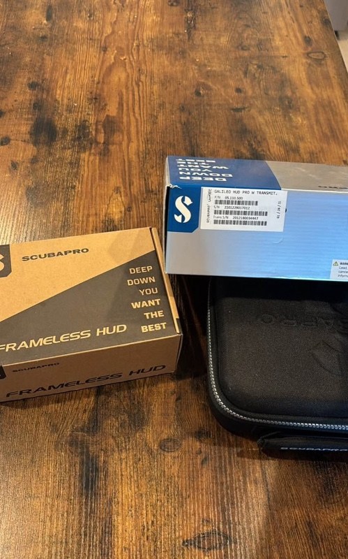 Scuba Travel ScubaPro Galileo HUD Dive Computer + Compatible Frameless Mask