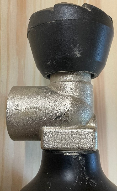 Tauchausrüstung 0,75L Aluminium Argon Flasche