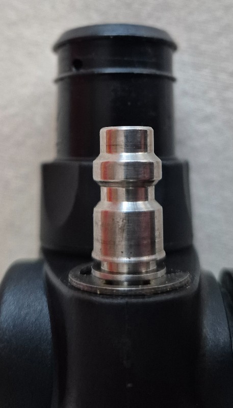 Regulator LOOKING for a nipple / inflator connector (male) for ScubaPro Air 2, Tusa Duo-Air, Atomic SS1, Sherwood Gemini & Zeagle Octo-Z inflators / vest vending machines. 