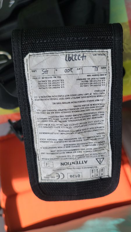 BCD/Vest Buoyancy Jacket Sub Gear Vapor Size XXL or, Size 60