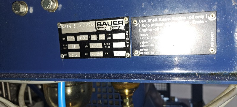 Tauchkompressor Bauer Mariner 