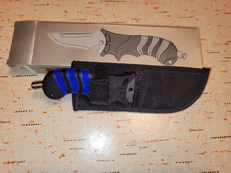 Tauchausrüstung Tauchermesser Jacketmesser Titanium  neu in Originalverpackung