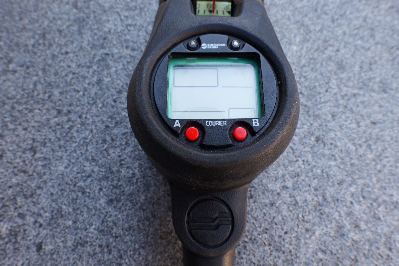 Dive Computer/Watch Sherwoodconsole with Courier CR 100 computer, compass and pressure gauge