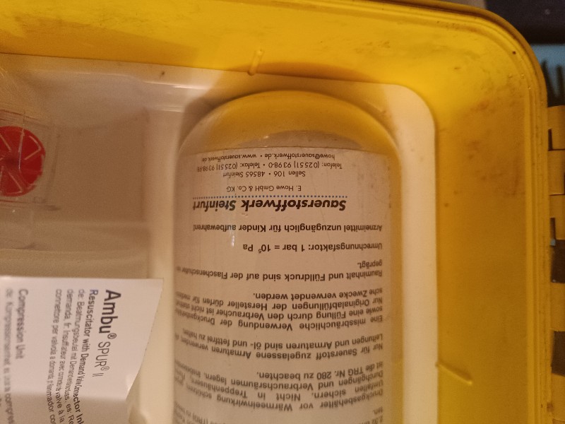 Miscellaneous Wenoll Sauerstoffkreislaufpaket Notfall Sauerstoffkoffer WS200 Emergency Oxygen Case