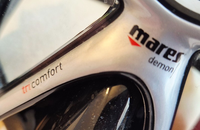 Basic Equipment NEW Mares Demon Two-Glass Mask Tricomfort Silicone Black / Grey
