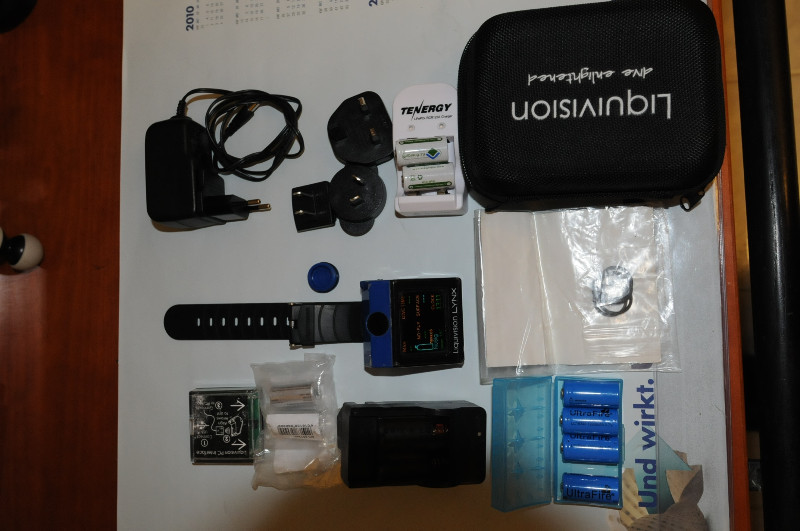 Tauchcomputer/Uhr Liquivision Lynx defekt mit viel Zubehör