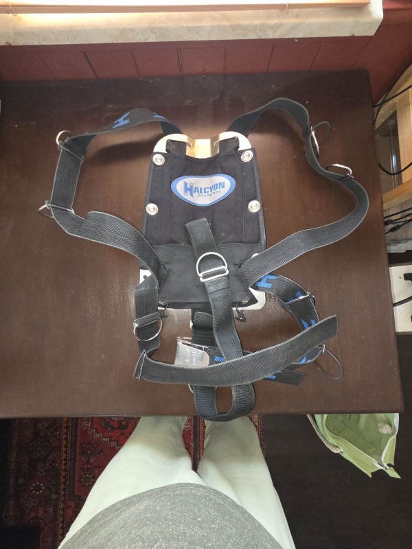 Tarierjacket Backplate und Harness