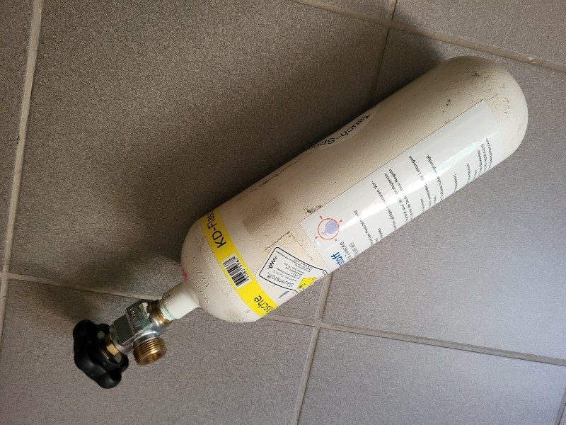 Tauchflasche/Blei 2 l Sauerstoffflasche Notfallkoffer