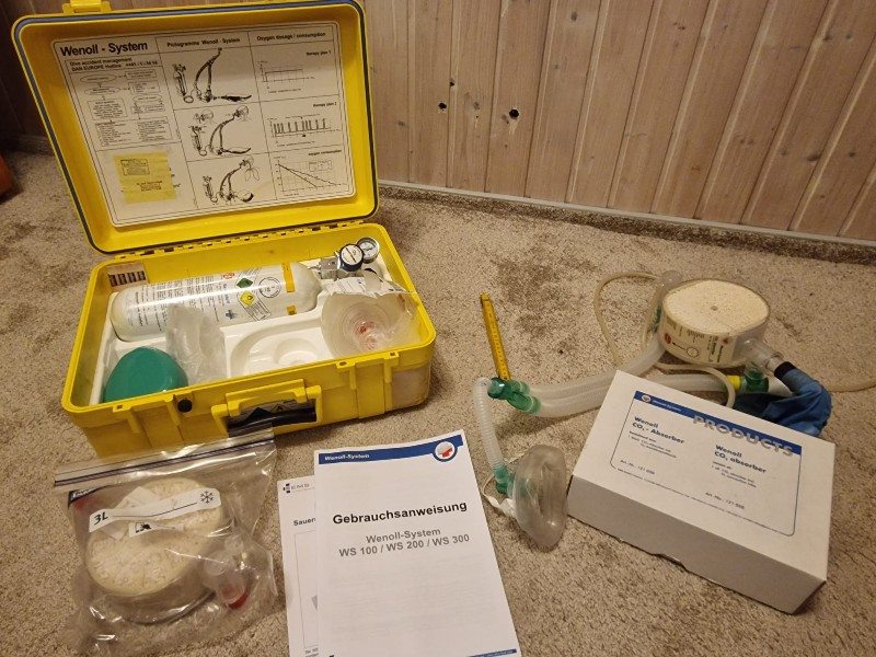 Miscellaneous Wenoll Sauerstoffkreislaufpaket Notfall Sauerstoffkoffer WS200 Emergency Oxygen Case